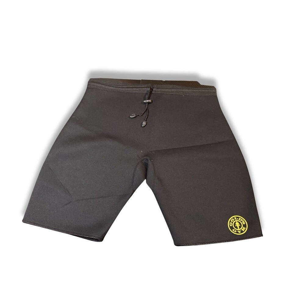 Gold's Gym Shorts Mens Large/Extra Large Black Neoprene Blend Performance Fit